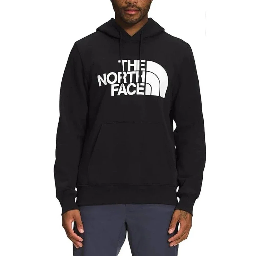 The North Face Men's Hoodie Half Dome Logo Pullover‎ Sweatshirt Black